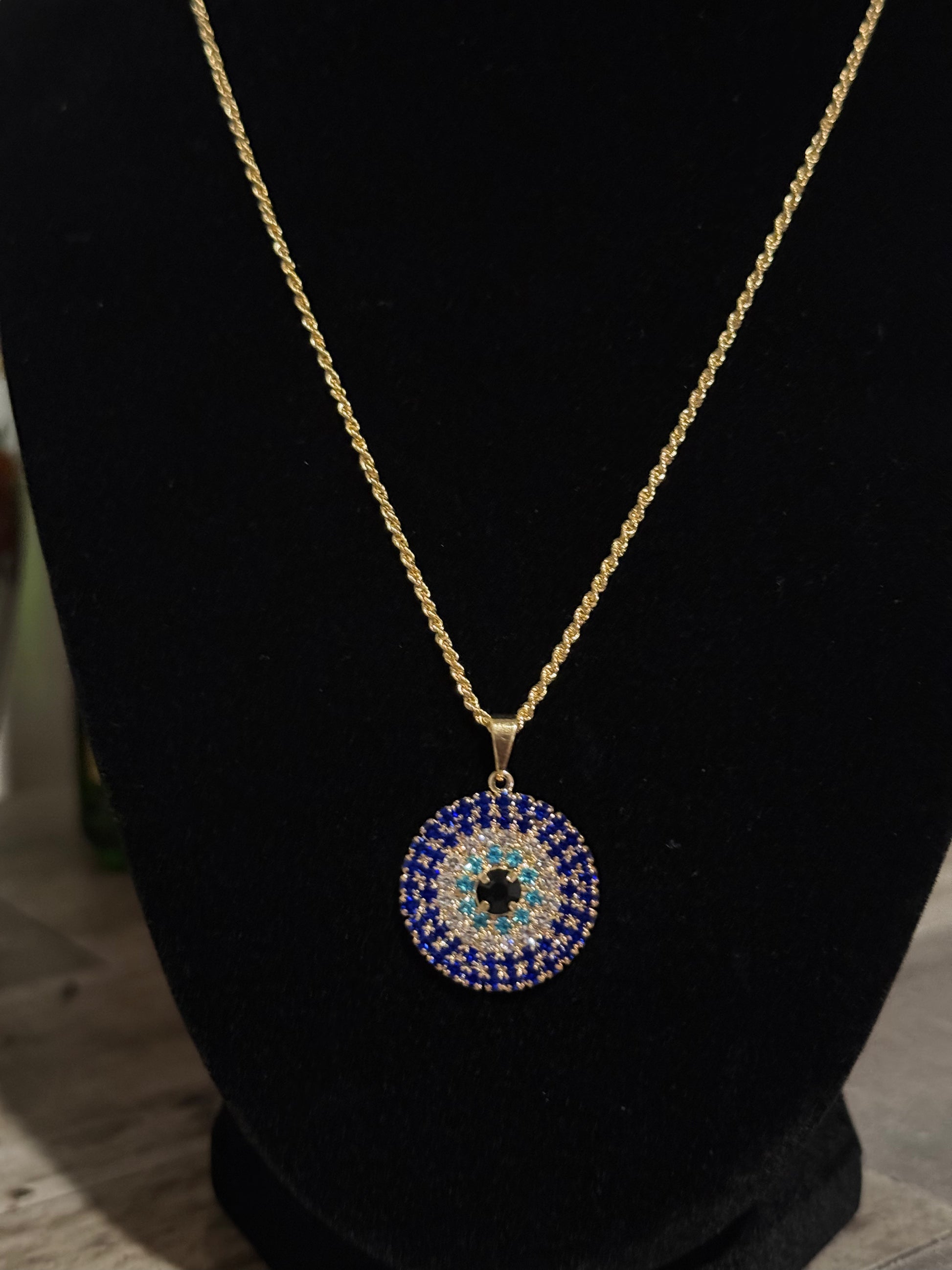 Fixed Evil Eye Necklace