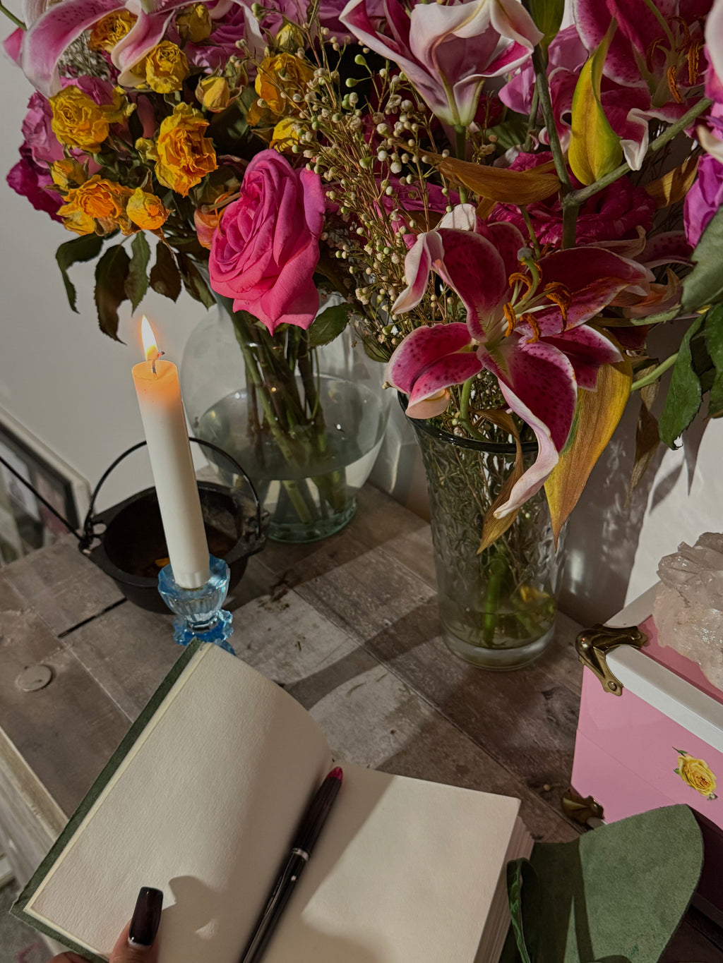 Croc Embossed Grimoire Journal